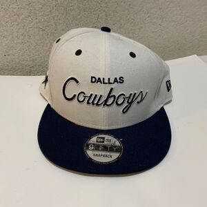 New era Dallas Cowboys Script Hat with name embroidered MATT at the back
